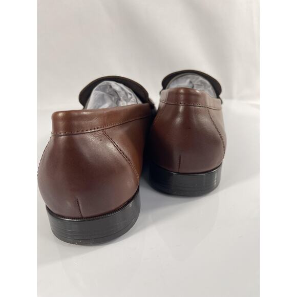 Rockport Shoes Mens Size 12 Brown Leather Slip On Dress TruTech RMWHITLEY Loafer main image 5